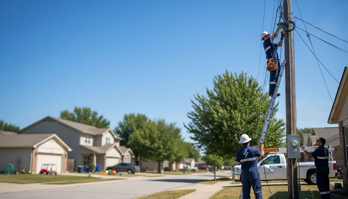 Residential electrician providing installation services in Corinne, UT
